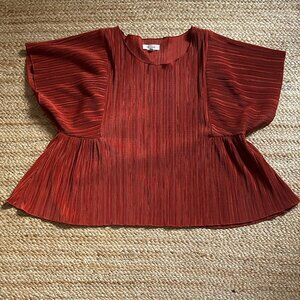 Madewell Texture & Thread Micropleat Top